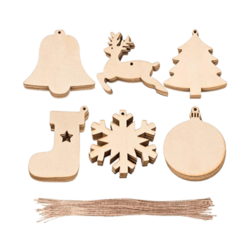 MDF TREE ART HANGING (NATURAL) SET OF 6